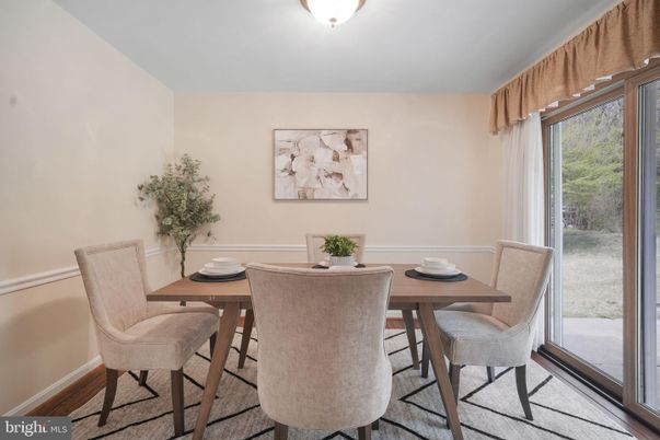 Dining room, Interior, Wood Texture Flooring