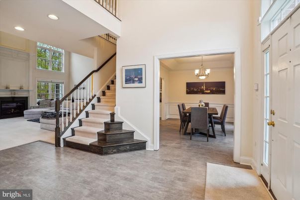 Chandelier, Dining room, Fireplace, Interior, Recessed Lighting