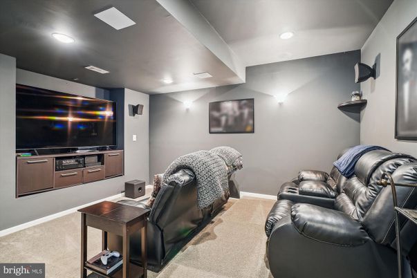 Home Theatre Room, Interior, Recessed Lighting, Theatre Room