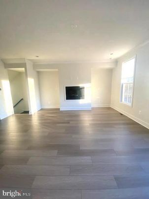 Empty room, Fireplace, Interior, Wood Texture Flooring