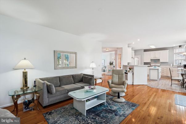 Interior, Kitchen, Living room, Recessed Lighting, Stainless Steel Appliances, Wood Texture Flooring