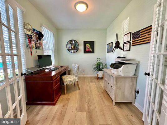 Home Office, Interior, Wood Texture Flooring