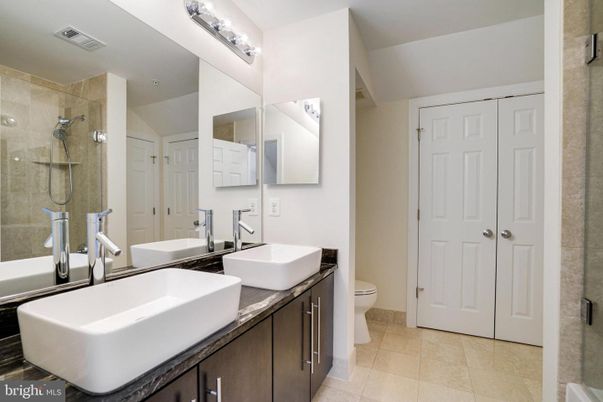 Bathroom, Dual Sink Vanities, Glass Shower, Interior