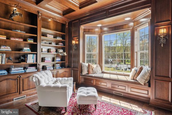 Home Office, Interior, Recessed Lighting, Wooden Beams, Wooden Ceilings, Wood Texture Flooring, Wooden Walls