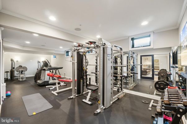 Fitness Equipment, Gym, Interior, Recessed Lighting