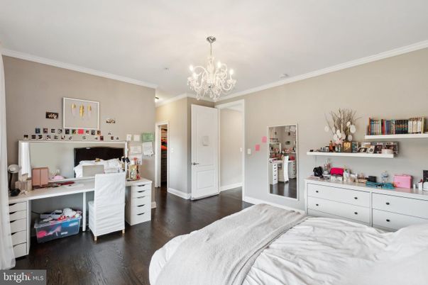 Bedroom, Chandelier, Interior, Wood Texture Flooring
