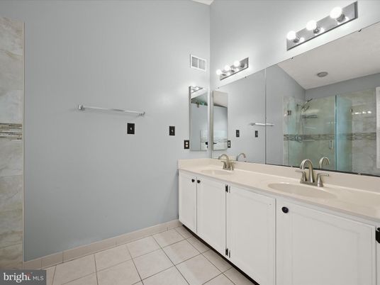 Bathroom, Dual Sink Vanities, Glass Shower, Interior