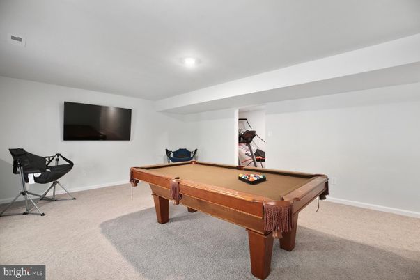 Billiard Table, Fitness Equipment, Game Room, Interior, Recessed Lighting