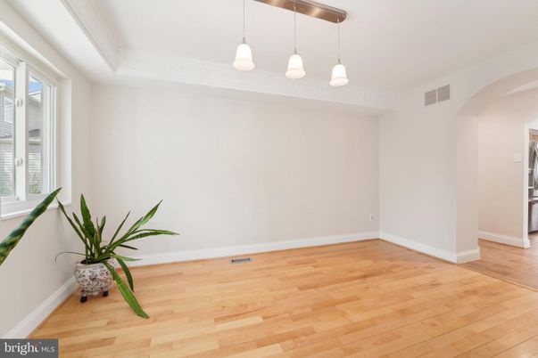 Empty room, Interior, Pendant Lights, Wood Texture Flooring