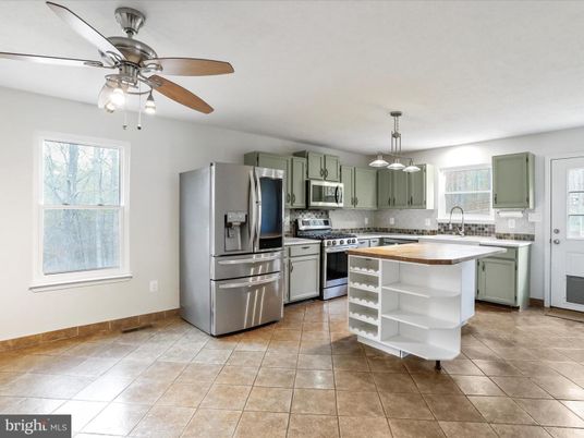 Interior, Kitchen, Pendant Lights, Stainless Steel Appliances