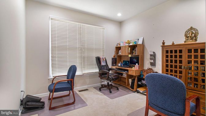 Home Office, Interior, Recessed Lighting