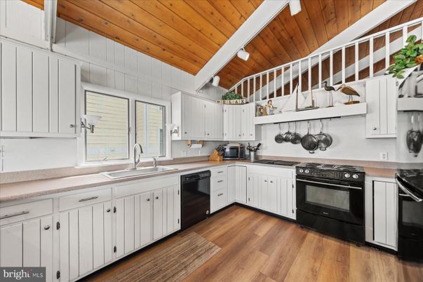 Interior, Kitchen, Stainless Steel Appliances, Wooden Ceilings, Wood Texture Flooring