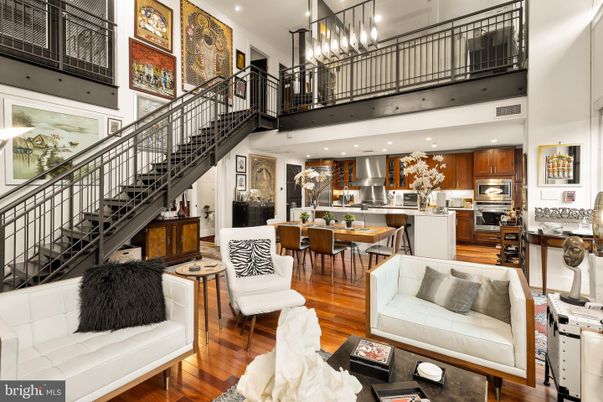 Dining room, Interior, Kitchen, Living room, Pendant Lights, Recessed Lighting, Stainless Steel Appliances, Wood Texture Flooring