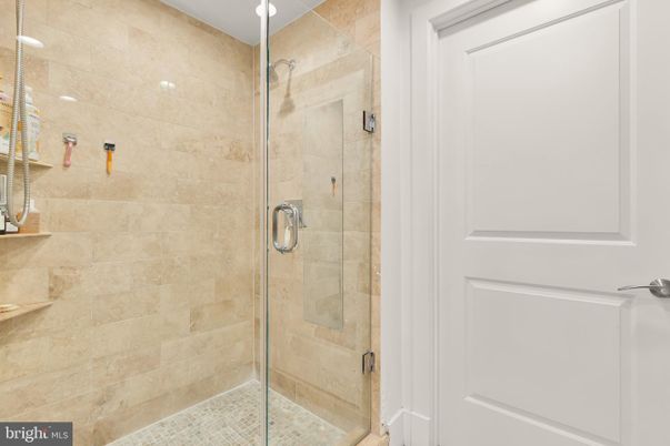 Bathroom, Glass Shower, Interior, Stone Walls