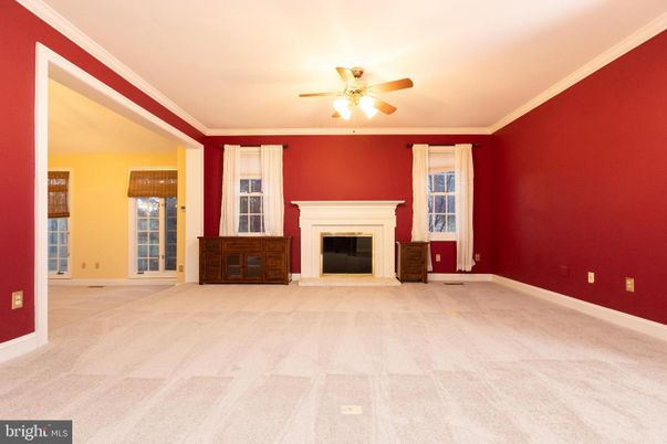 Empty room, Fireplace, Interior