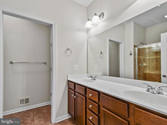 Bathroom, Dual Sink Vanities, Glass Shower, Interior