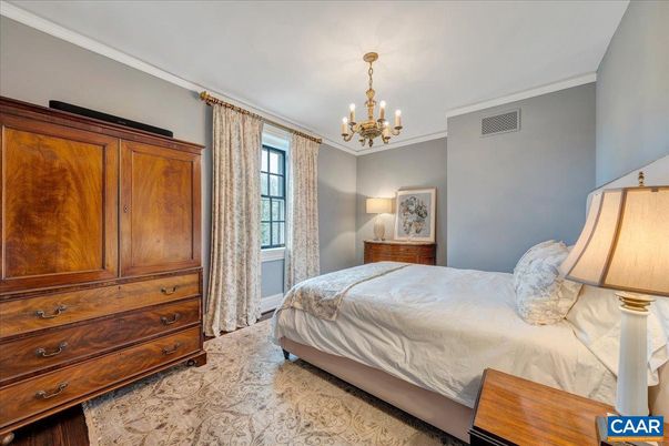 Bedroom, Chandelier, Interior