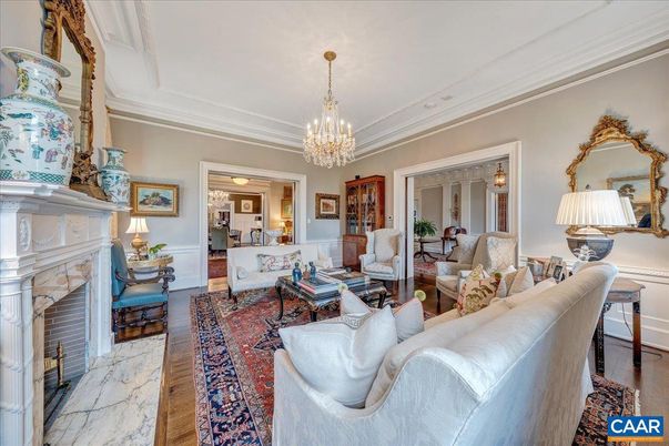 Chandelier, Fireplace, Interior, Living room, Wood Texture Flooring