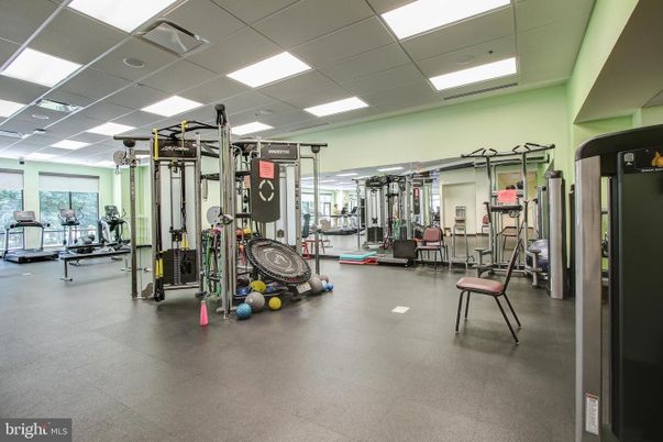 Fitness Equipment, Gym, Interior, Recessed Lighting