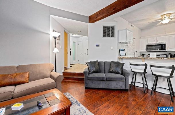 Interior, Kitchen, Living room, Pendant Lights, Wooden Beams, Wood Texture Flooring
