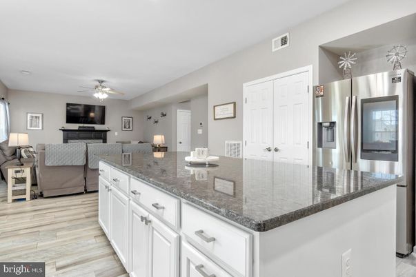 Interior, Kitchen, Living room, Stainless Steel Appliances, Wood Texture Flooring