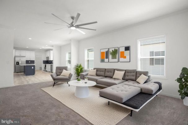 Interior, Kitchen, Living room, Recessed Lighting