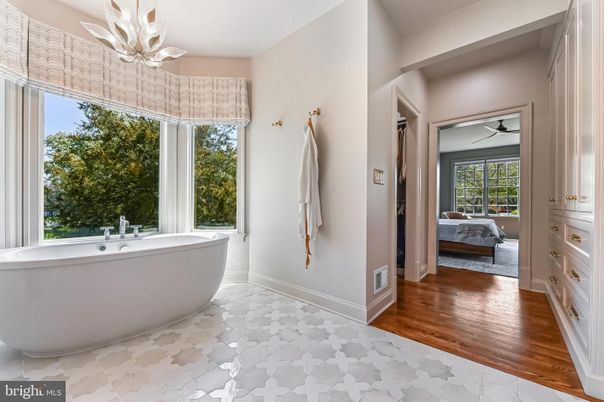 Bathroom, Bedroom, Free Standing Baths, Interior, Wood Texture Flooring