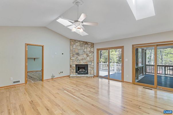 Empty room, Fireplace, Interior, Wood Texture Flooring