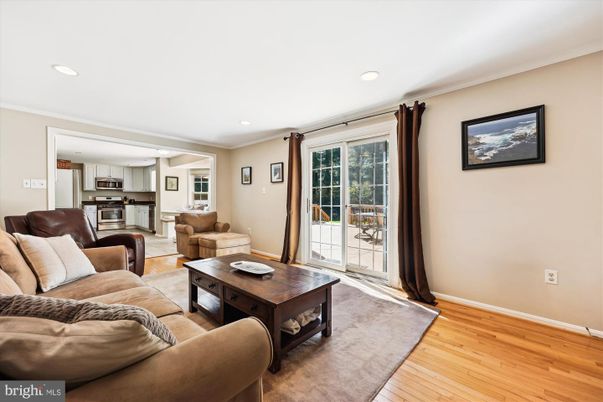 Interior, Kitchen, Living room, Recessed Lighting, Stainless Steel Appliances, Wood Texture Flooring
