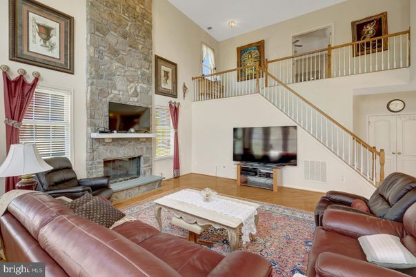 Fireplace, Interior, Living room, Stone Walls, Wood Texture Flooring
