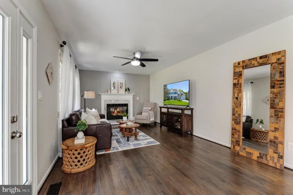 Fireplace, Interior, Living room, Wood Texture Flooring