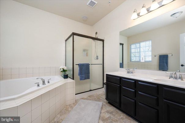 Bathroom, Dual Sink Vanities, Glass Shower, Interior