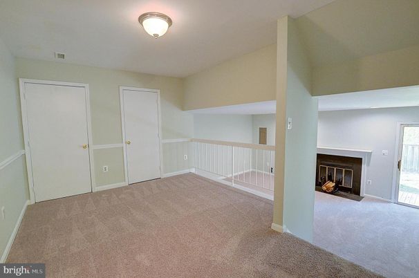Empty room, Fireplace, Interior