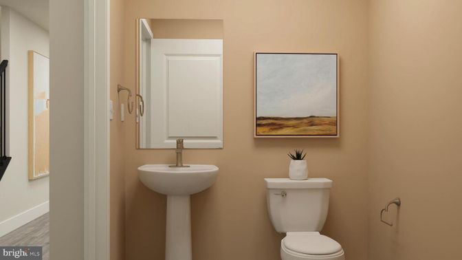 Bathroom, Interior, Wood Texture Flooring