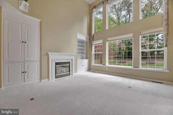 Empty room, Fireplace, Interior