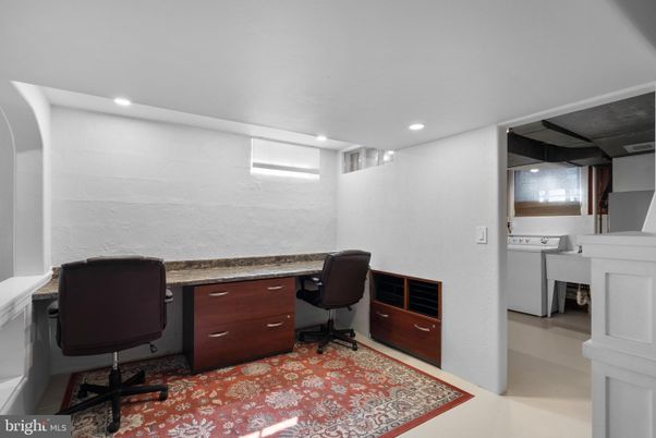 Home Office, Interior, Recessed Lighting