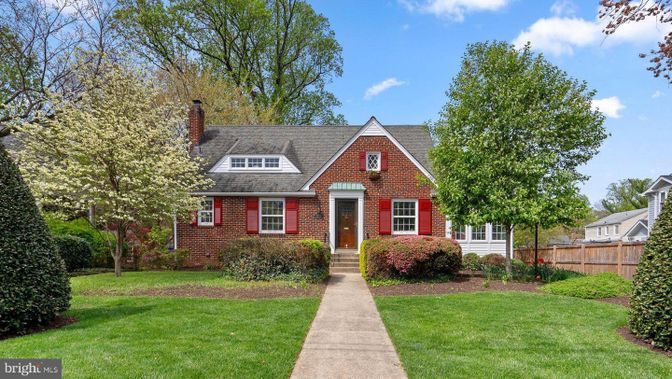Exterior, Facade, Brick Facade, Tudor Revival