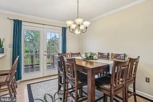 Chandelier, Dining room, Interior
