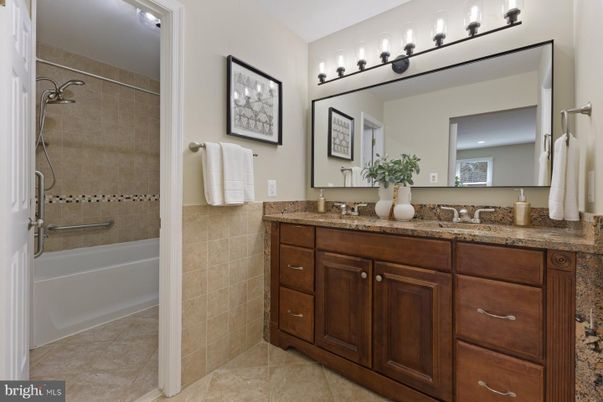 Bathroom, Dual Sink Vanities, Glass Shower, Interior