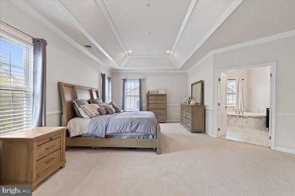 Bedroom, Interior, Marble, Recessed Lighting