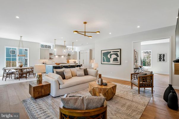 Dining room, Interior, Kitchen, Living room, Pendant Lights, Recessed Lighting, Wood Texture Flooring