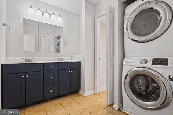 Bathroom, Dual Sink Vanities, Interior, Utility Closets, Washer