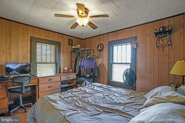 Bedroom, Home Office, Interior, Wooden Walls