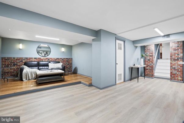 Interior, Stone Walls, Wood Texture Flooring