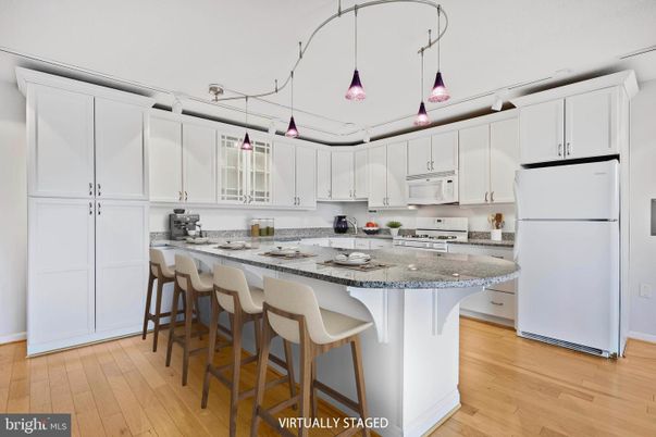 Interior, Kitchen, Pendant Lights, Wood Texture Flooring