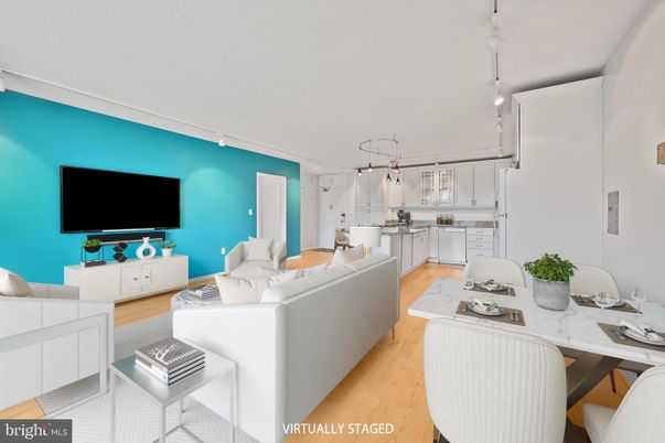 Dining room, Interior, Kitchen, Living room, Pendant Lights, Wood Texture Flooring