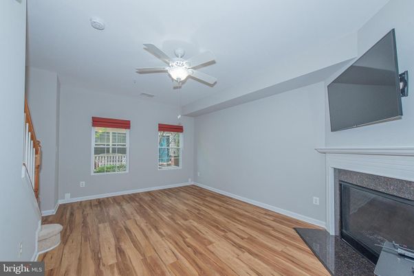 Empty room, Fireplace, Interior, Wood Texture Flooring
