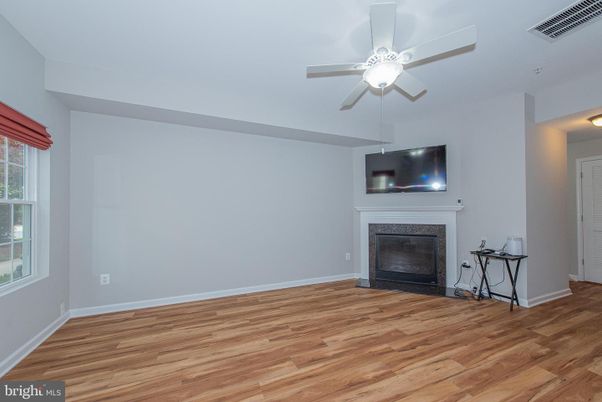 Empty room, Fireplace, Interior, Wood Texture Flooring