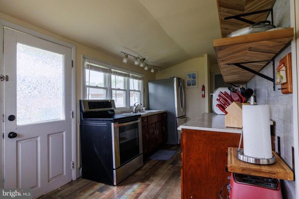 Interior, Kitchen, Wood Texture Flooring