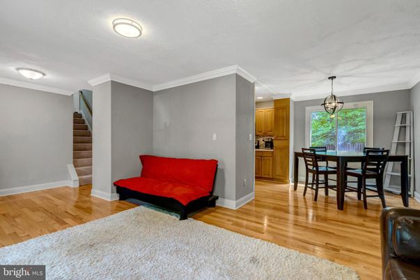 Dining room, Interior, Kitchen, Pendant Lights, Wood Texture Flooring